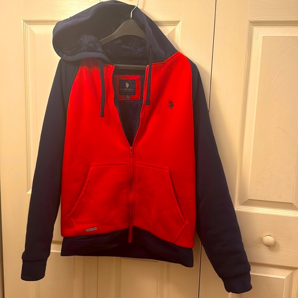 Men’s U.S. Polo Assn. Sherpa Hoodie Jacket
